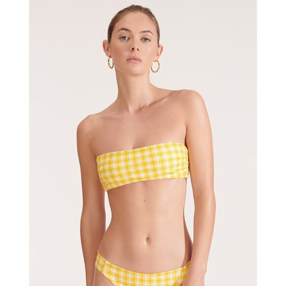 💕VERONICA BEARD💕 Catarina Bandeau Bikini Top (L) + Azoia Tie Waist Bottom (XL) - Picture 8 of 16